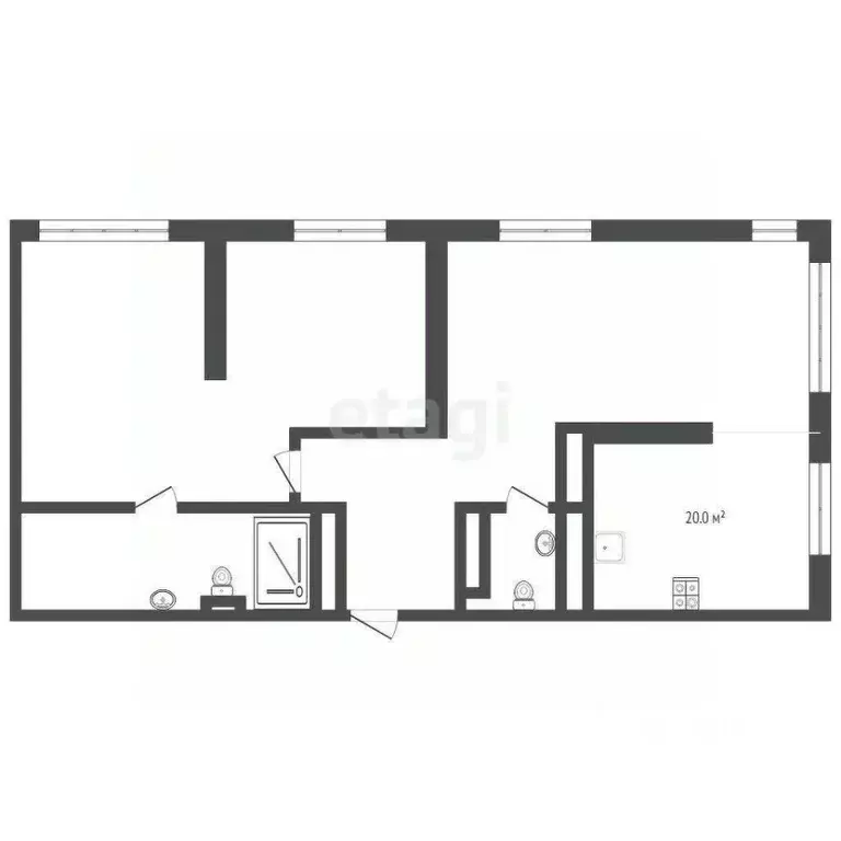 2-к кв. Тюменская область, Тюмень ул. Газовиков, 34 (83.1 м) - Фото 1