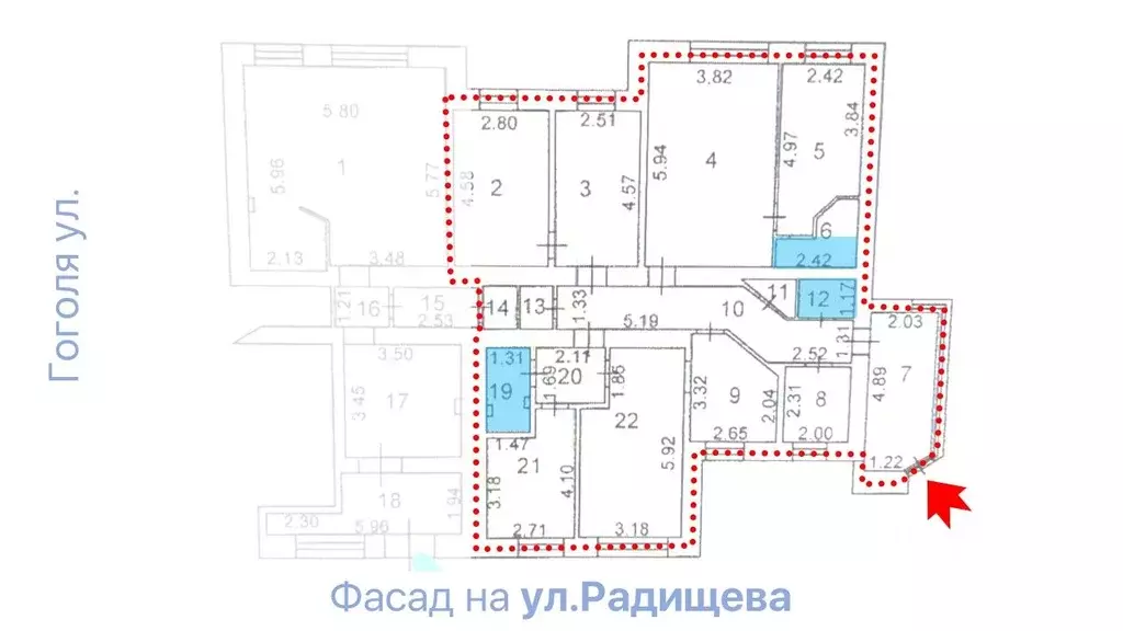 Помещение свободного назначения в Курская область, Курск ул. Радищева, ... - Фото 1