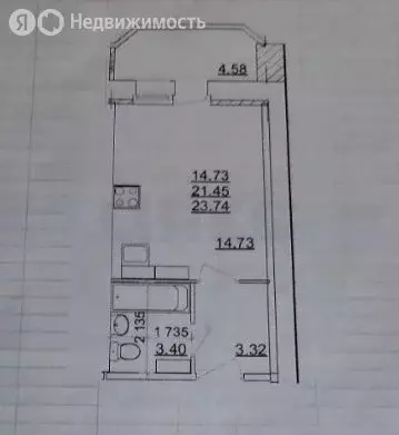 Квартира-студия: Владимир, Северная улица, 2Б (21.5 м) - Фото 1