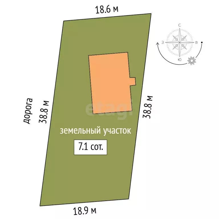 Участок в Тюменский муниципальный округ, деревня Ушакова, Зелёная ... - Фото 1