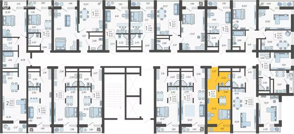Квартира-студия: Сочи, микрорайон Бытха, Ясногорская улица, 16/2к8 ... - Фото 2