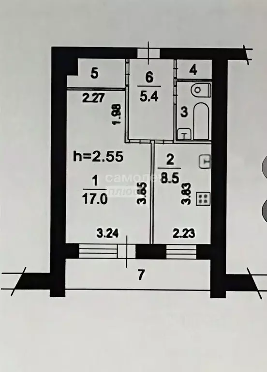 1-к кв. Московская область, Люберцы проезд 1-й Панковский, 9А (42.0 м) - Фото 2