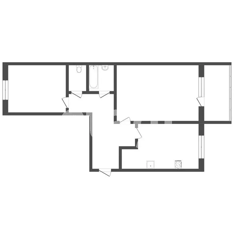 2-комнатная квартира: Тюмень, Солнечный проезд, 26 (56.5 м) - Фото 1