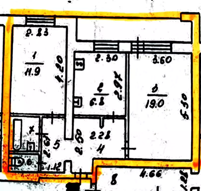 2-к кв. Томская область, Томск ул. Говорова, 6 (48.0 м) - Фото 0