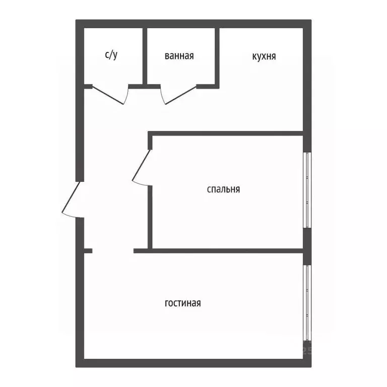 2-к кв. Воронежская область, Воронеж наб. Авиастроителей, 12 (51.2 м) - Фото 2