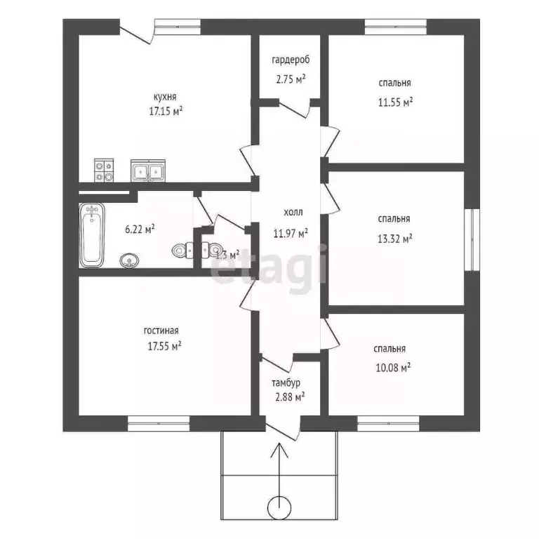 Дом в Ростовская область, Мясниковский район, Краснокрымское с/пос, ... - Фото 2