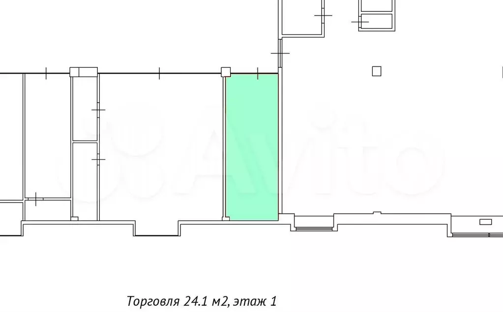 Собственник. 1 этаж трк 24, 40 м - Фото 0