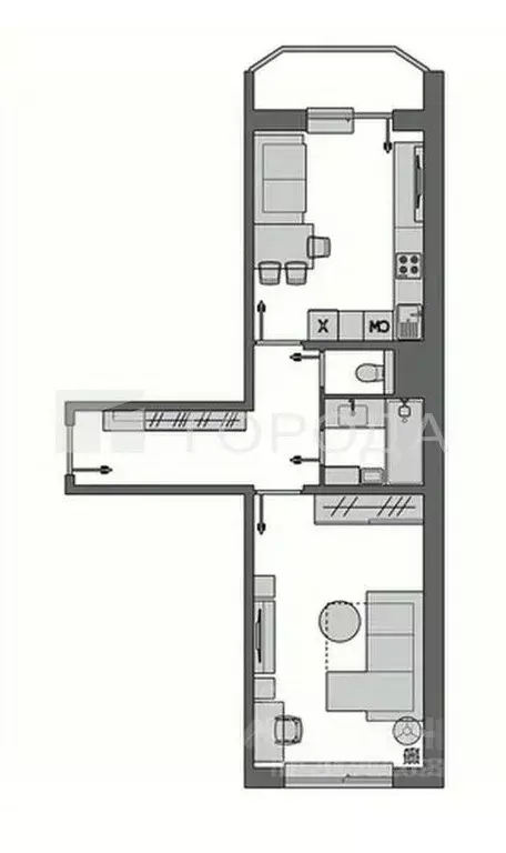 2-к кв. Новосибирская область, Новосибирск Рябиновая ул., 10 (49.0 м) - Фото 0