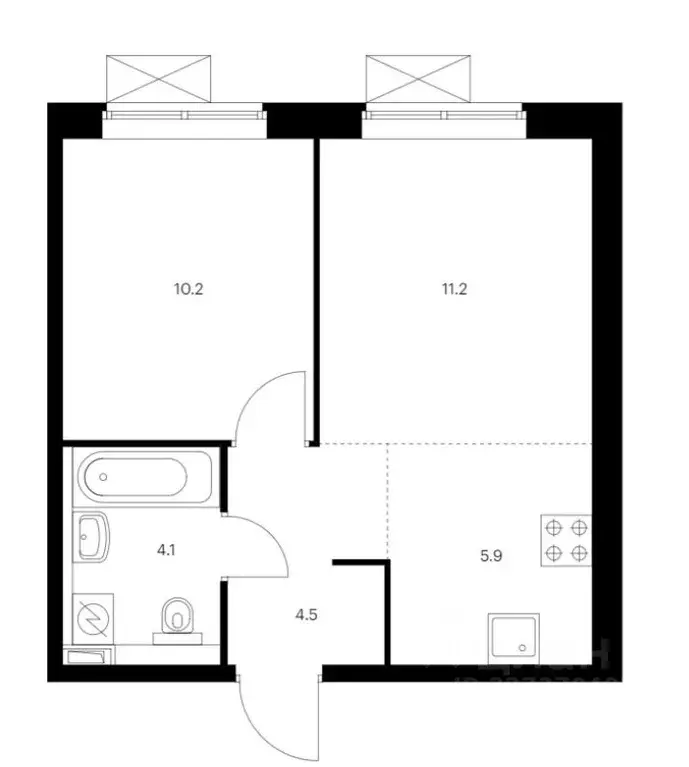 1-к кв. Московская область, Люберцы ул. 8 Марта, 12к1 (37.0 м) - Фото 0