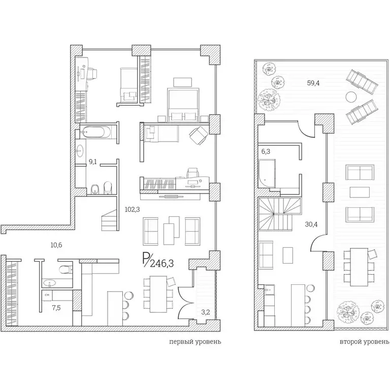 3-комнатная квартира: Тюмень, Первомайская улица, 1Аблок2 (246.3 м) - Фото 2