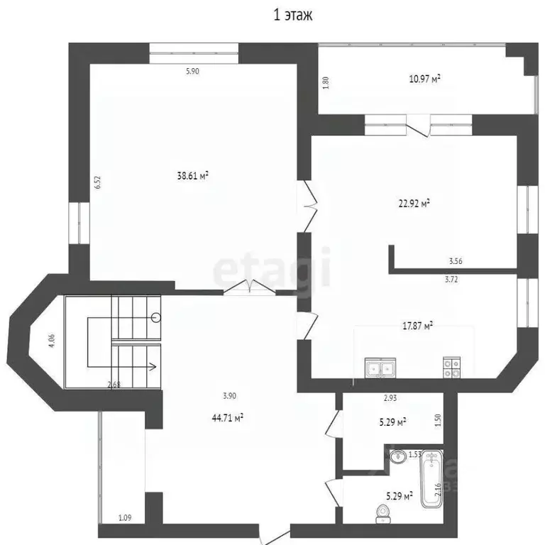 6-к кв. Тюменская область, Тюмень Даудельная ул., 4 (255.0 м) - Фото 2