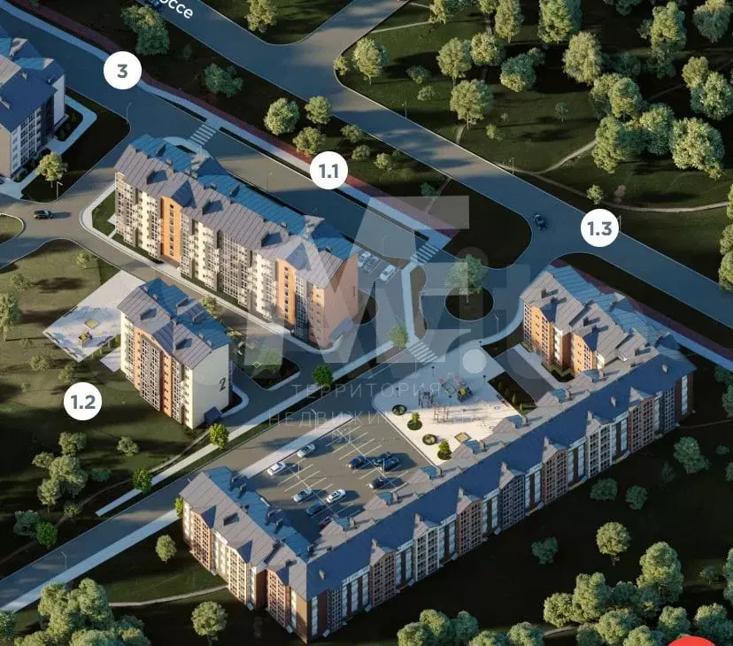 2-к. квартира, 44,8 м, 3/5 эт. - Фото 1