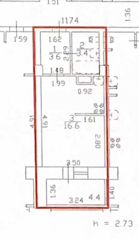 Квартира-студия, 26,8 м, 10/25 эт. - Фото 0