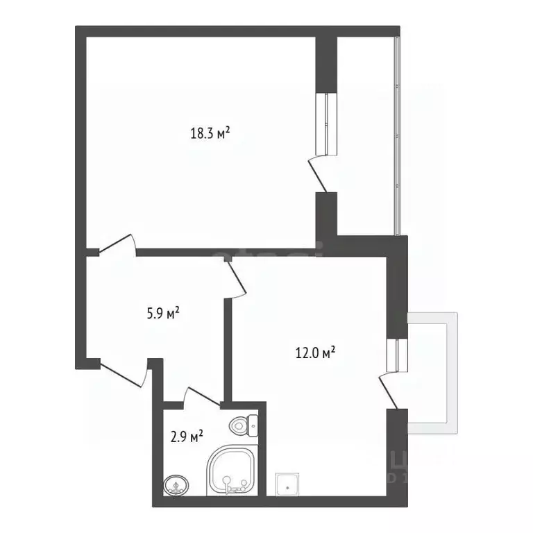 1-к кв. Амурская область, Благовещенск ул. Муравьева-Амурского, 20 ... - Фото 2