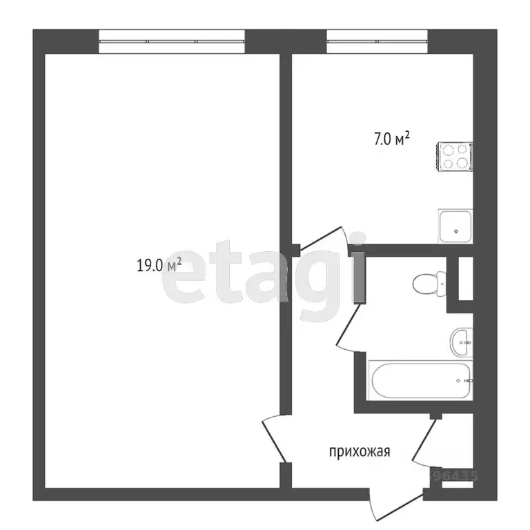 1-к кв. Москва Зеленодольская ул., 20/9 (32.6 м) - Фото 2