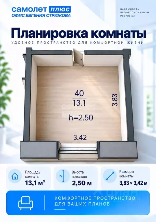 Комната Пермский край, Пермь просп. Декабристов, 37 (13.1 м) - Фото 2