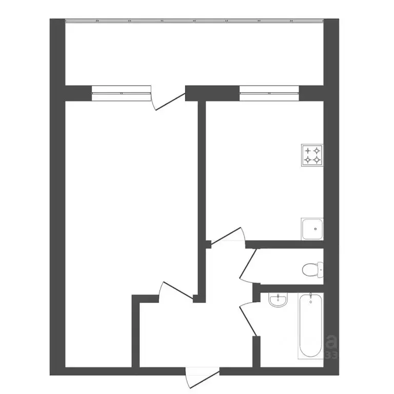 1-к кв. Тюменская область, Тюмень Восточный мкр, ул. Моторостроителей, ... - Фото 2