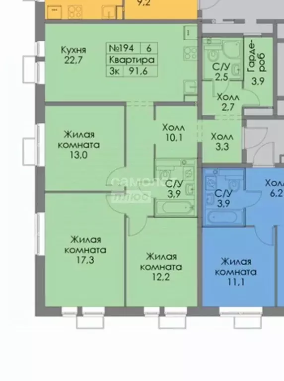 4-к кв. Московская область, Ленинский городской округ, Дрожжино пгт ... - Фото 1