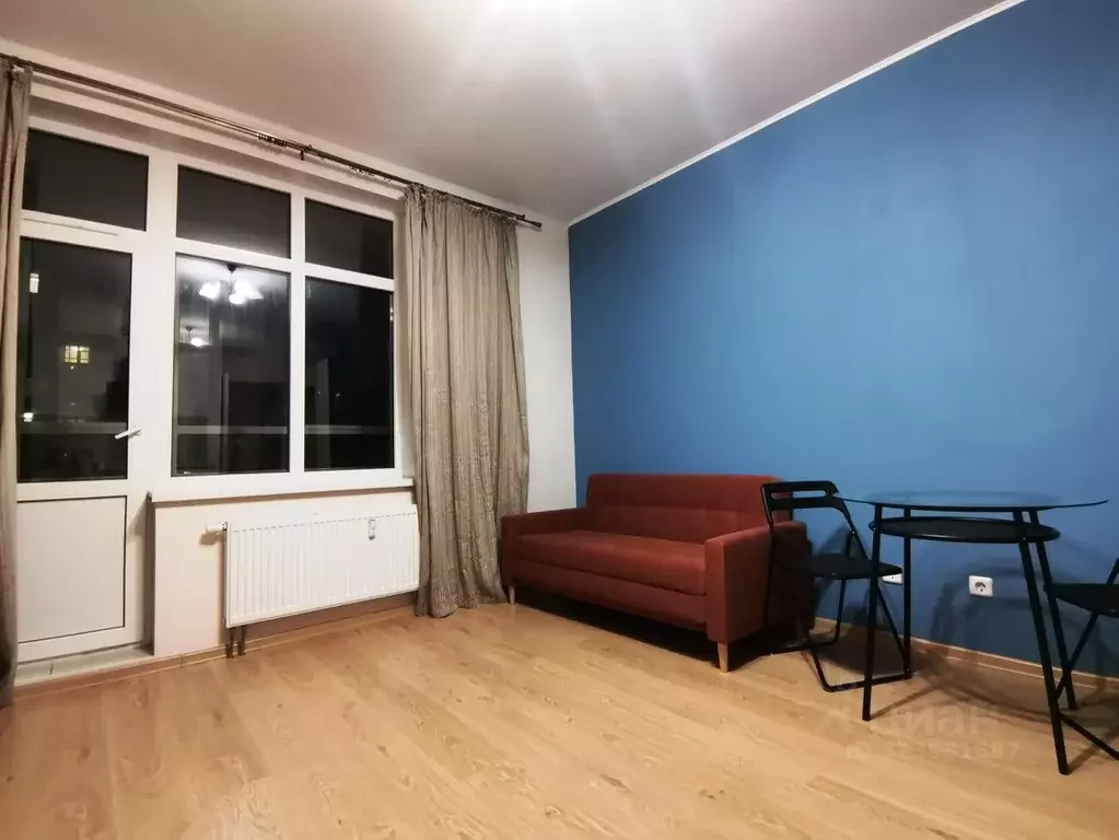 Студия Санкт-Петербург аллея Арцеуловская, 23к1 (24.3 м) - Фото 2