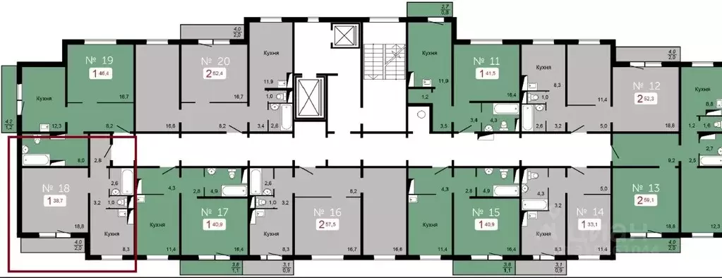 1-к кв. Красноярский край, Красноярск ул. Елены Стасовой, 50к (39.0 м) - Фото 1