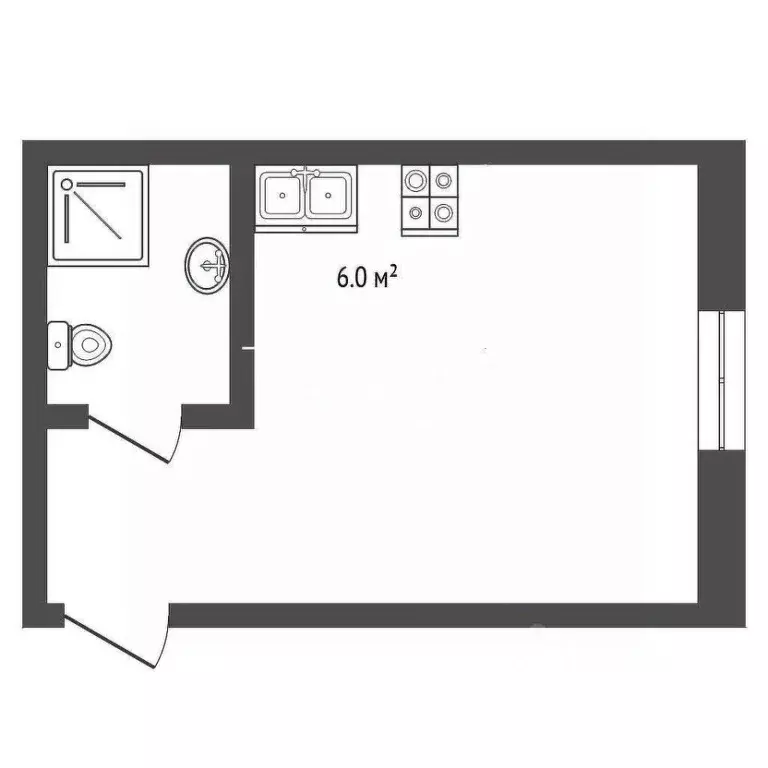 Студия Вологодская область, Вологда Козленская ул., 125 (17.5 м) - Фото 2