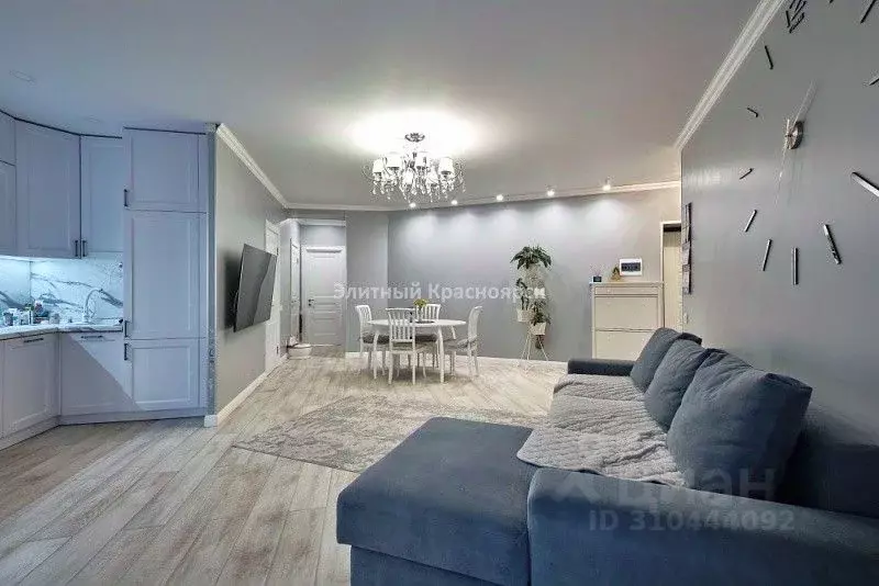 3-к кв. Красноярский край, Красноярск ул. Академгородок, 66 (79.0 м) - Фото 2