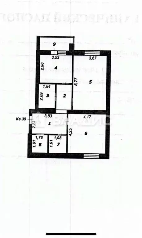 2-к кв. Белгородская область, Белгородский район, Северный городское ... - Фото 2