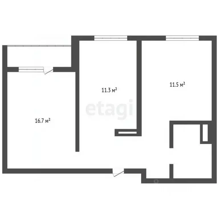 2-к кв. Челябинская область, Озерск ул. Монтажников, 50/1 (52.9 м) - Фото 2