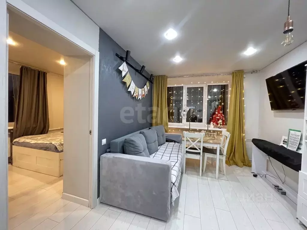 1-к кв. Татарстан, Казань ул. Нурсултана Назарбаева, 56 (31.5 м) - Фото 2