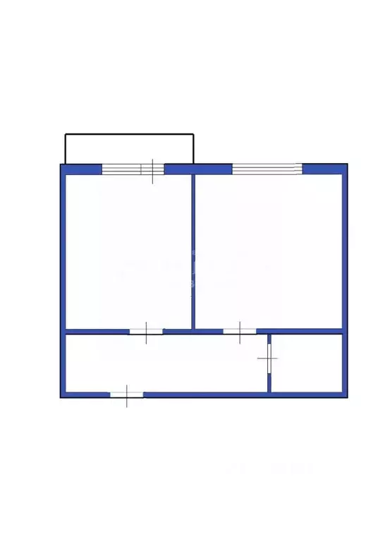 1-к кв. Кемеровская область, Кемерово бул. Строителей, 60к1 (42.7 м) - Фото 2