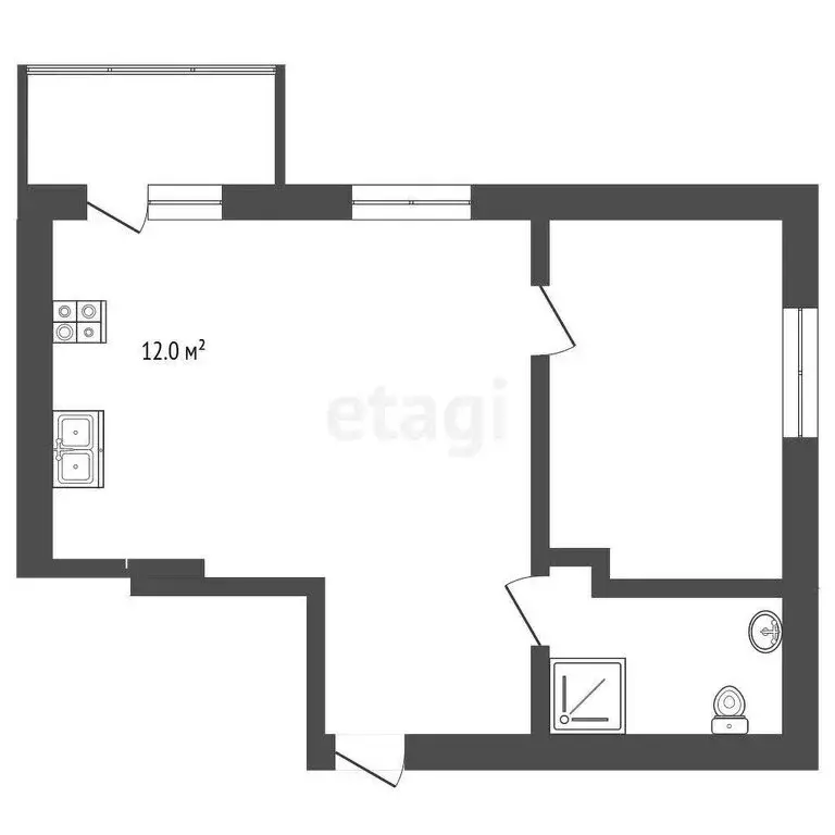 2-комнатная квартира: Омск, улица 5-й Армии, 14 (58.5 м) - Фото 1