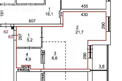 Квартира-студия: Новосибирск, улица Петухова, 168 (38.4 м) - Фото 1