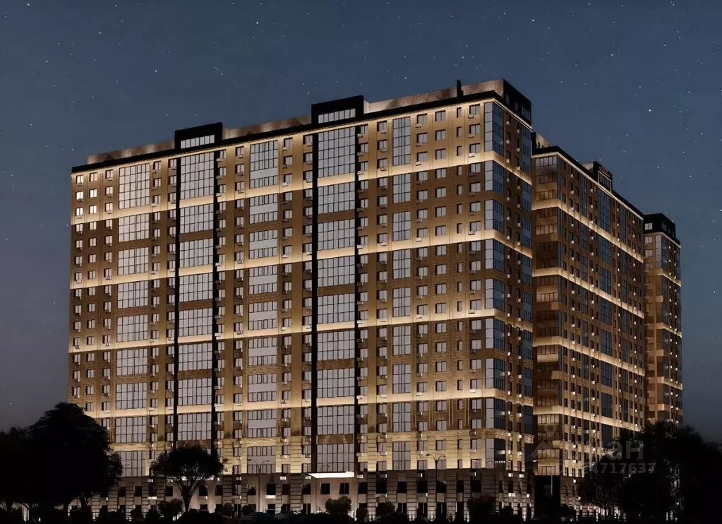 2-к кв. Чеченская республика, Грозный Черноморская ул., 19 (65.49 м) - Фото 1