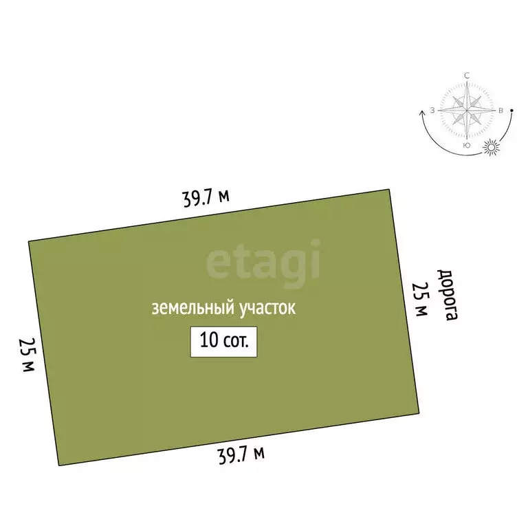 Участок в Челябинская область, Сосновский муниципальный округ, деревня ... - Фото 1