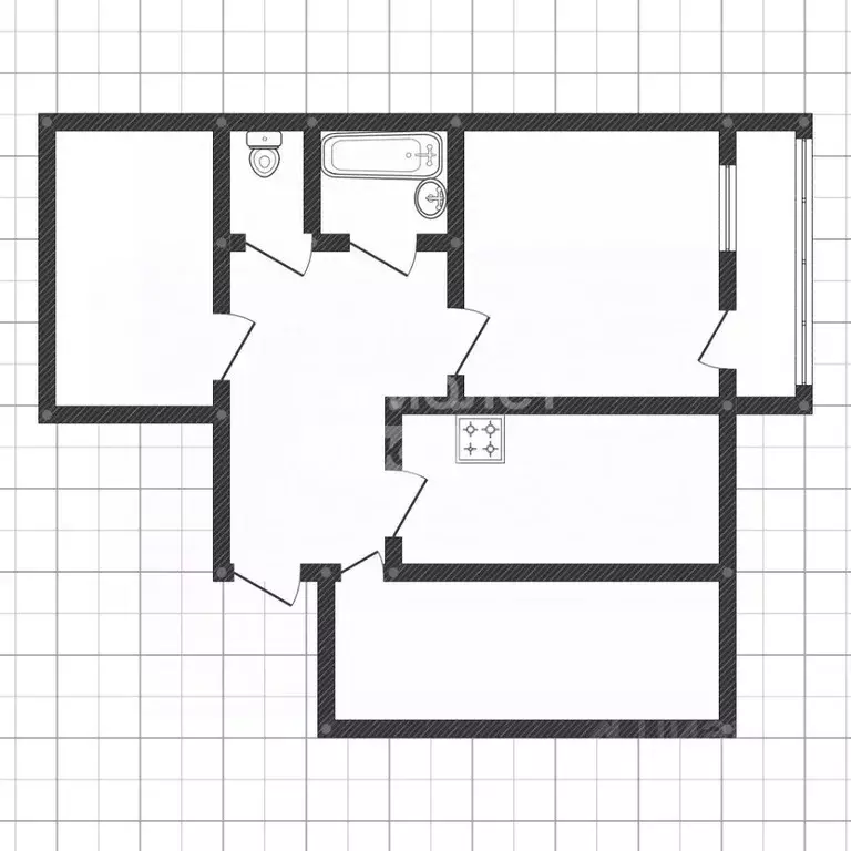 3-к кв. Липецкая область, Липецк Матырский мкр, ул. Энергостроителей, ... - Фото 2