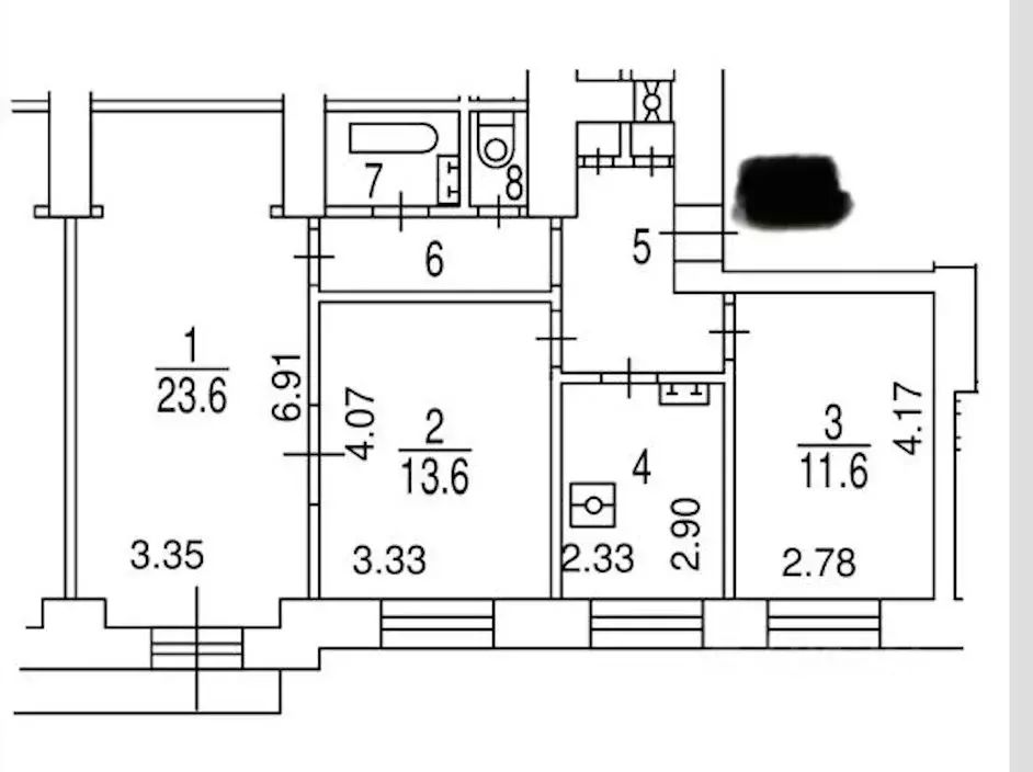 3-к кв. Москва Кутузовский просп., 24 (70.0 м) - Фото 0