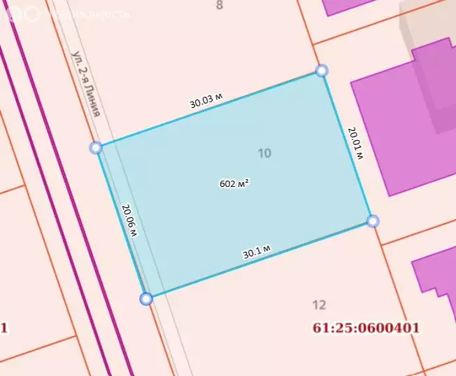 Участок в хутор Ленинаван, улица 2-я Линия, 10 (6 м) - Фото 2