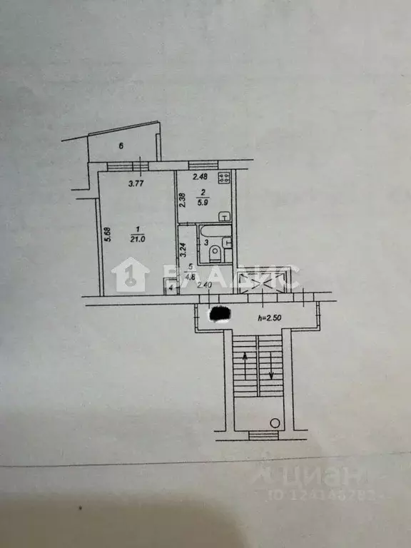 1-к кв. Московская область, Балашиха Пролетарская ул., 4 (34.9 м) - Фото 1