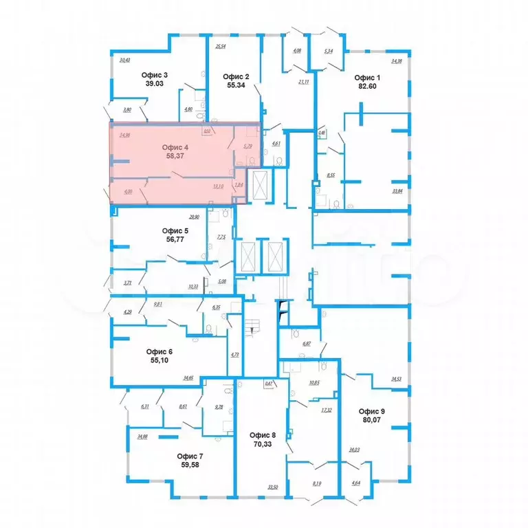 Продам помещение свободного назначения, 58.45 м - Фото 1