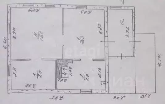 Дом в Кемеровская область, Новокузнецк ул. Георгия Седова, 3 (41 м) - Фото 2