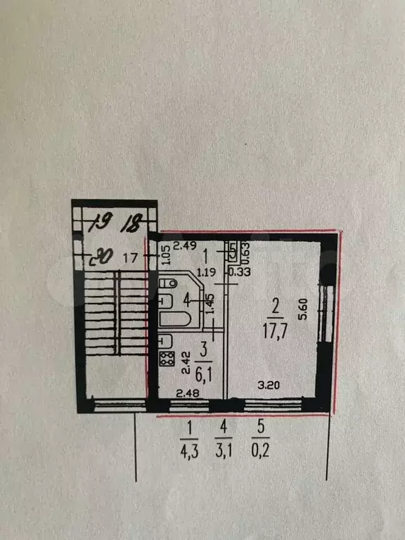 1-к. квартира, 31,4 м, 5/5 эт. - Фото 0