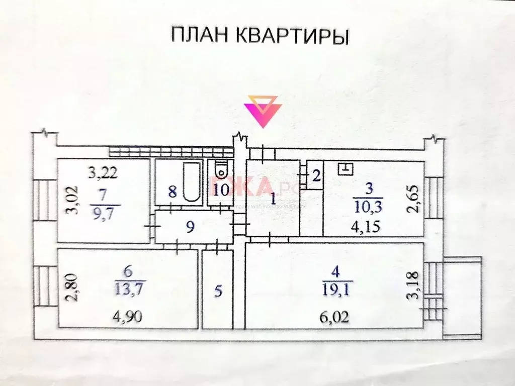 3-к кв. Саха (Якутия), Нерюнгри Чурапчинская ул., 37/2 (68.8 м) - Фото 1