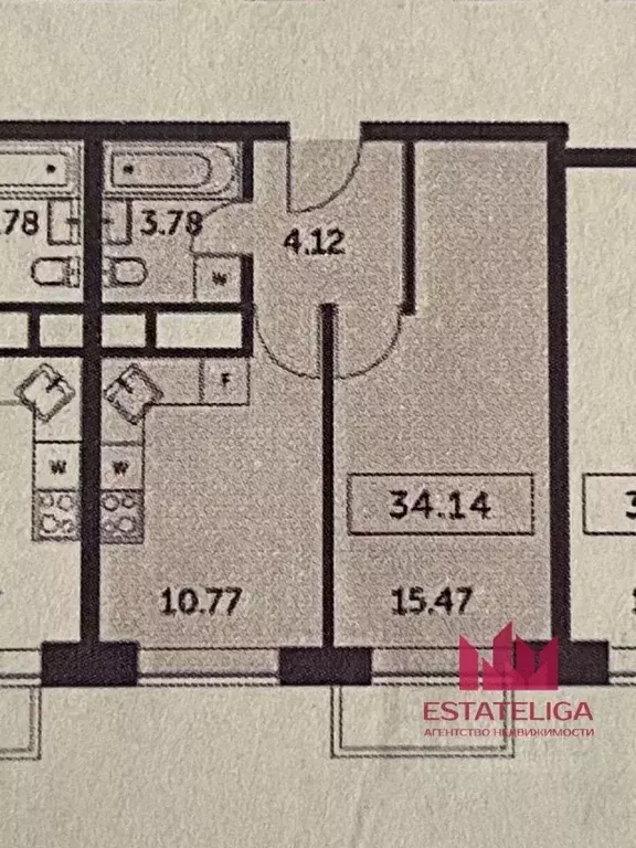 1-к кв. Московская область, Красногорск ул. Липовой Рощи, 2к1 (34.1 м) - Фото 1