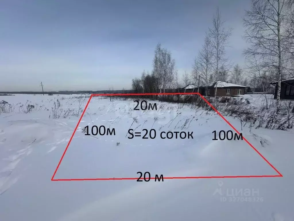 Участок в Брянская область, Брянский район, Снежское с/пос, с. ... - Фото 2