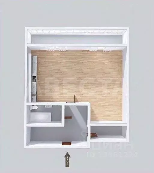 1-к кв. Омская область, Омск ул. Звездова, 62/4 (39.9 м) - Фото 2