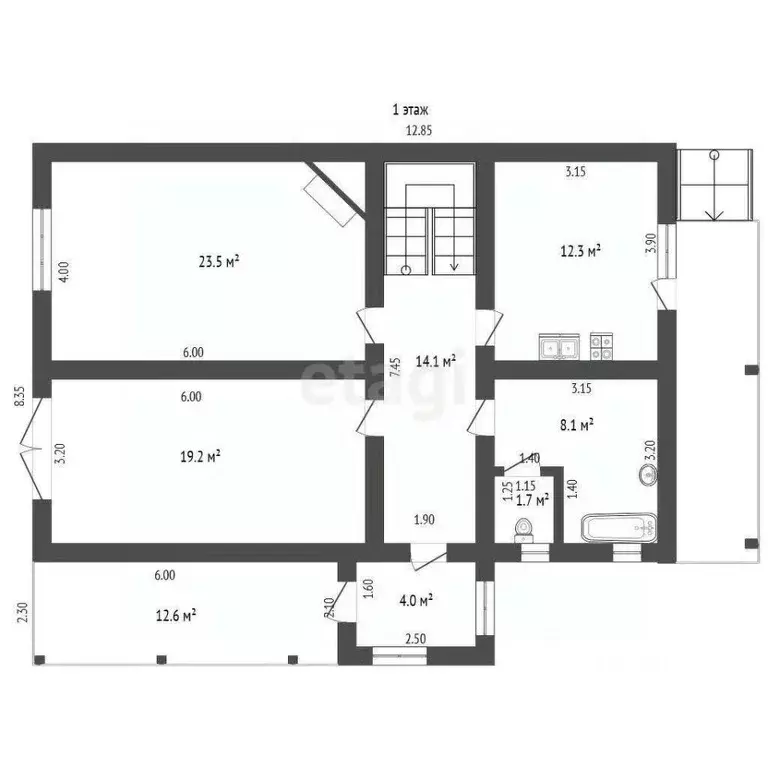 Дом в Крым, Бахчисарайский район, с. Скалистое ул. Альминская, 23 (229 ... - Фото 2