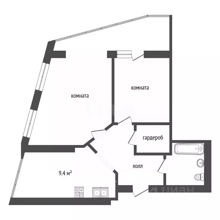 3-к кв. Севастополь ул. Летчиков, 11 (60.8 м) - Фото 2