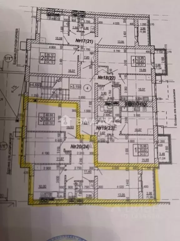 3-к кв. Белгородская область, Белгород ул. Беловская, 12к2 (71.1 м) - Фото 2