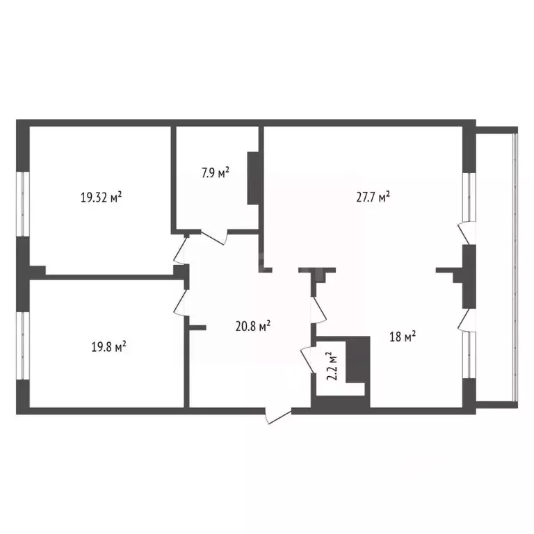 3-к кв. Красноярский край, Красноярск ул. Молокова, 1к4 (115.0 м) - Фото 2
