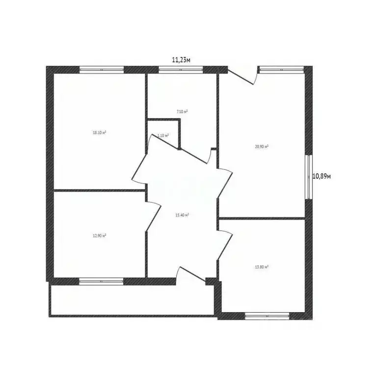 Дом в Брянская область, Брянский район, Отрадненское с/пос, с. ... - Фото 2